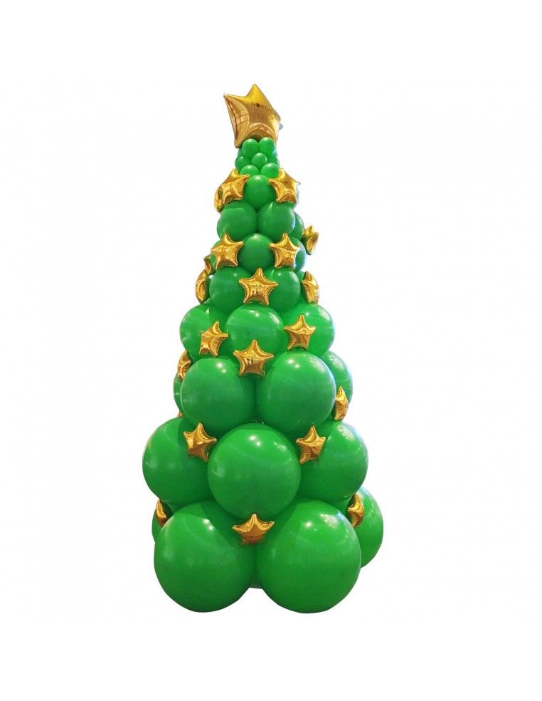 Árbol de Globos Látex con Estrellas Foil