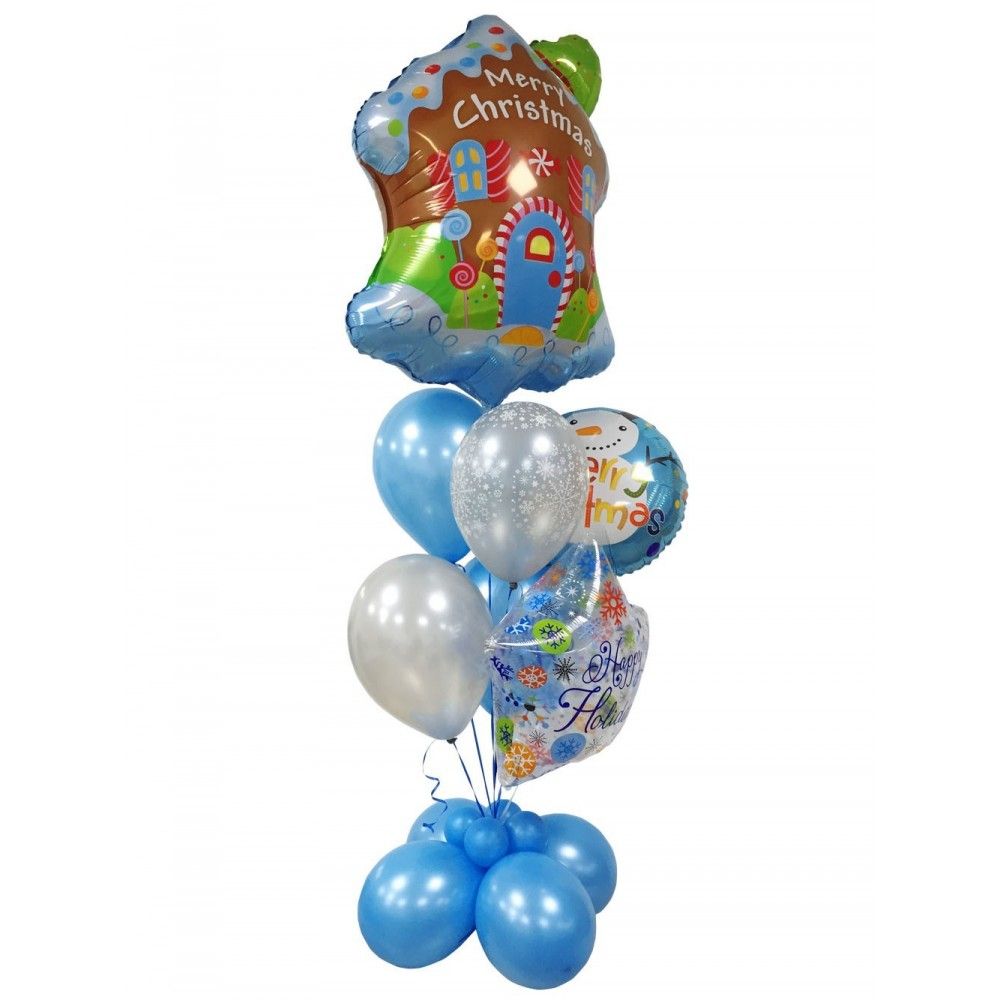Ramo de Globos para Navidad Casa de Jengibre