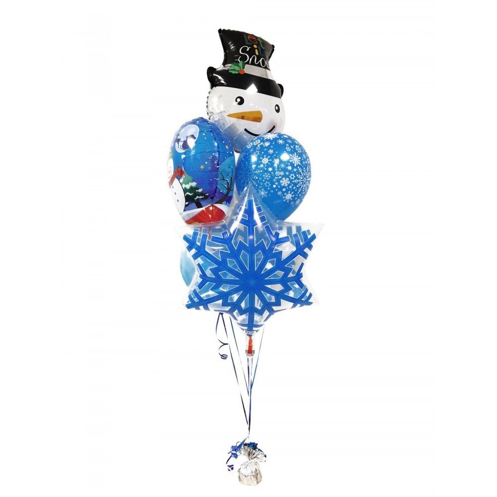 Ramo de Globos para Navidad Muñeco de Nieve