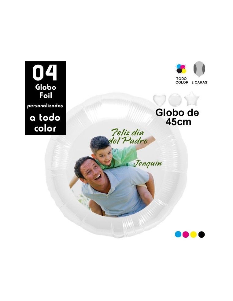 04 Globos Personalizados para el Día del Padre