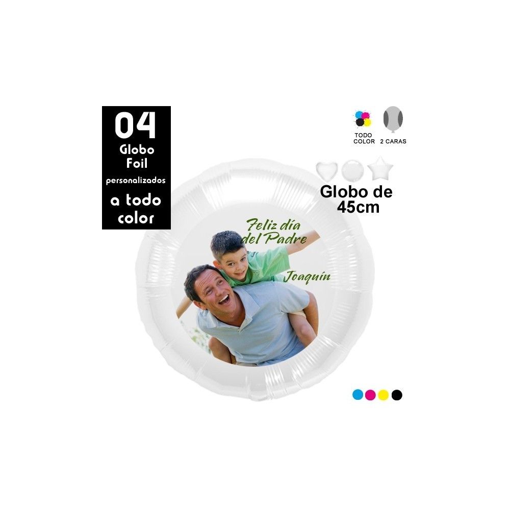 04 Globos Personalizados para el Día del Padre