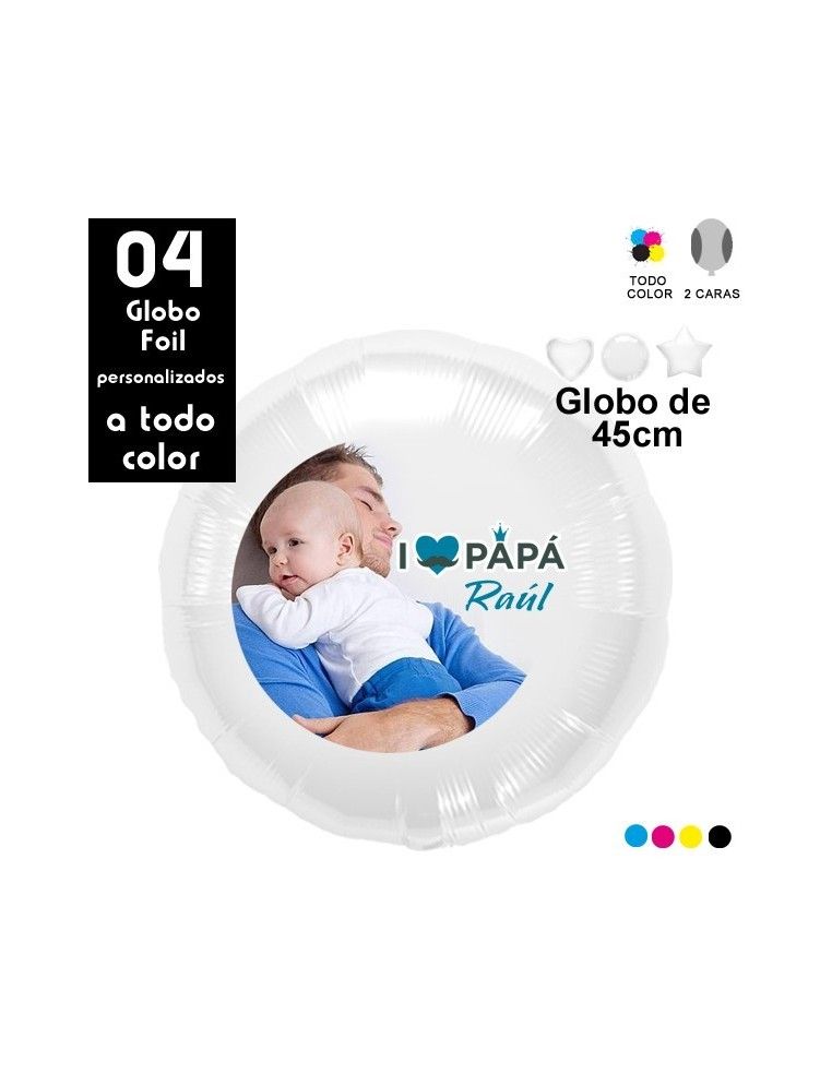 04 Globos Personalizados para el Día del Padre