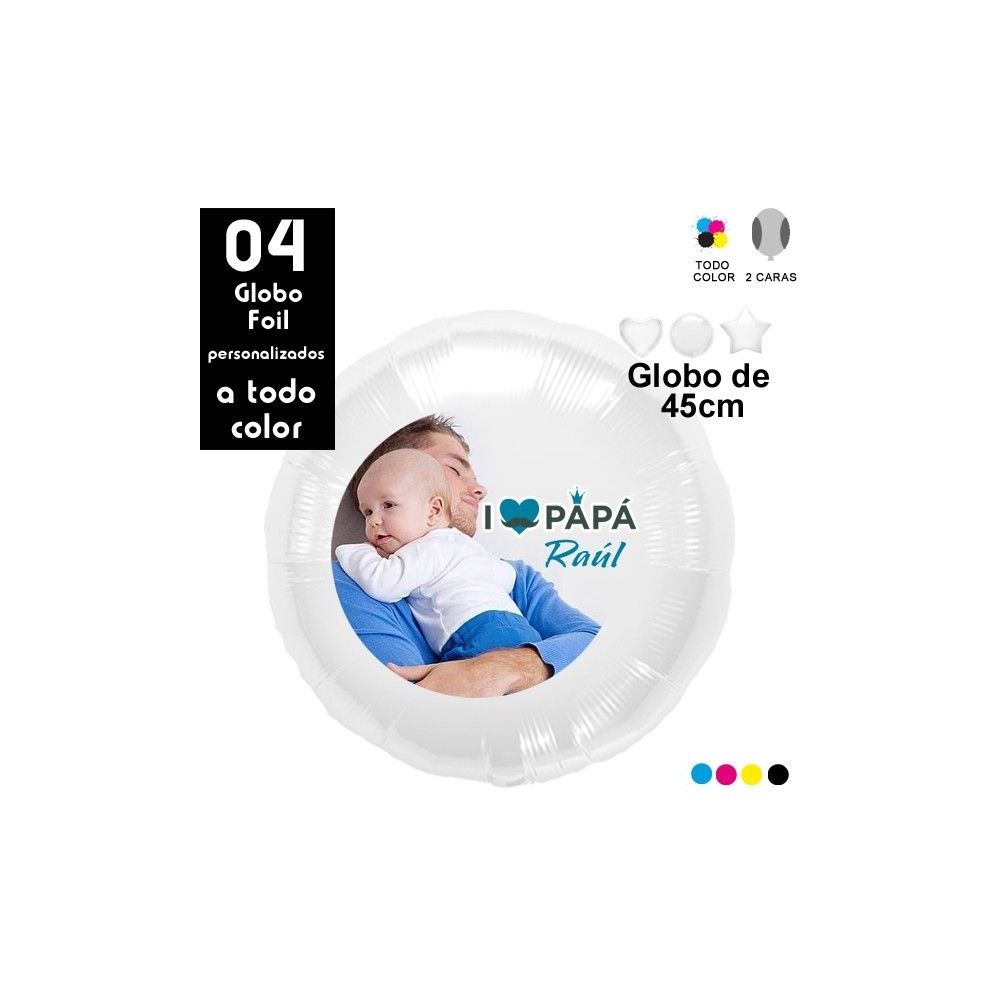 04 Globos Personalizados para el Día del Padre