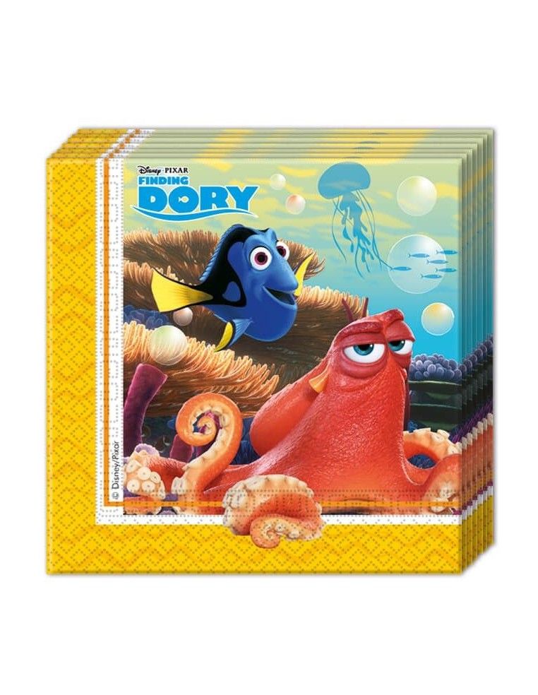 Servilletas Buscando a Dory de 33x33cm