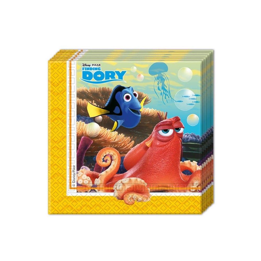 Servilletas Buscando a Dory de 33x33cm