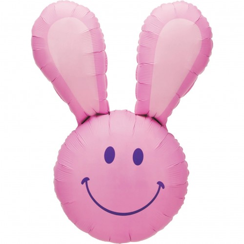 Globo Smiley Bunny Pink Forma 94cm