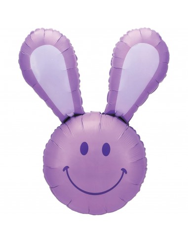 Globo Smiley Bunny Lavender Forma 94cm