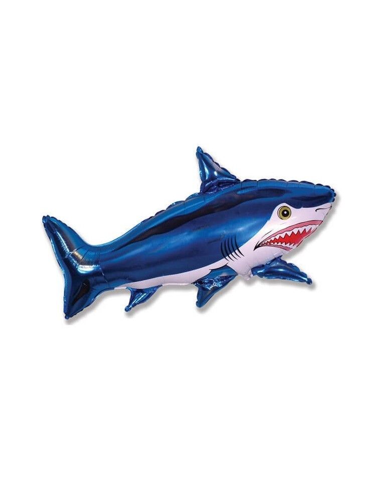 Globo Tiburon Azul - Forma 45cm Foil Poliamida - F901643