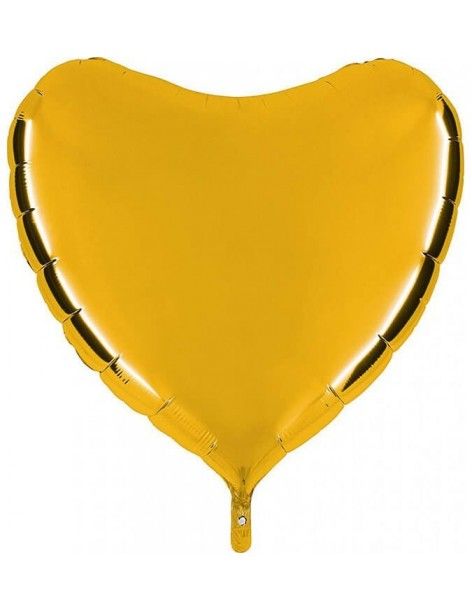 Globo Corazon 91cm Oro Claro - Foil Poliamida - G36112G5