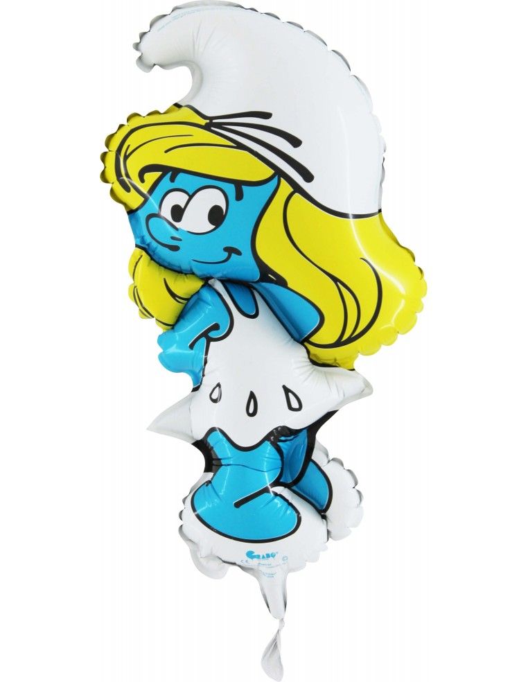 Globo Pitufina Mini Forma 35cm