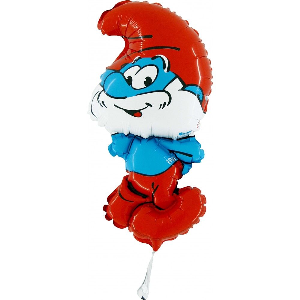 Globo Papa Pitufo Mini Forma 35cm
