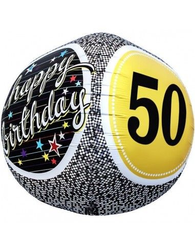 Globo 50th Birthday - Esferico 43cm Foil Poliamida - NSB01153