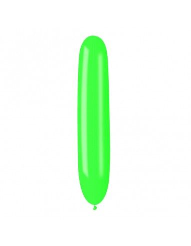 Globos Latex Alargados Gigantes 30x150cm Pastel Verde Claro PL11