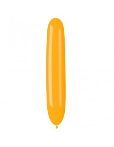 Globos Latex Alargados Gigantes 40x200cm Pastel Naranja PL04