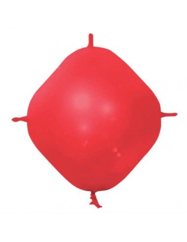 Globos Latex Cuadrado 4 Nudos 45x45cm Pastel Rojo PL05