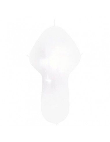 Globos Latex Cuerpo 4 Nudos 45x120hcm Pastel Blanco PL01