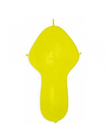 Globos Latex Cuerpo 4 Nudos 45x120hcm Pastel Amarillo PL02