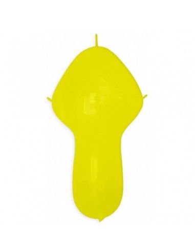 Globos Latex Cuerpo 4 Nudos 45x120hcm Pastel Amarillo PL02