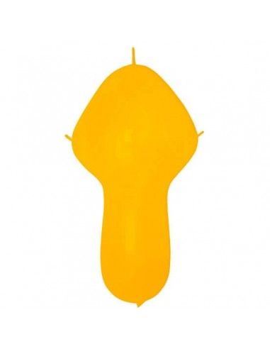 Globos Latex Cuerpo 4 Nudos 45x120hcm Pastel Naranja PL04