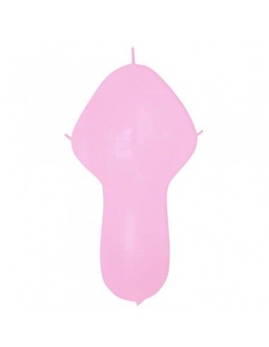 Globos Latex Cuerpo 4 Nudos 45x120hcm Pastel Rosa PL06