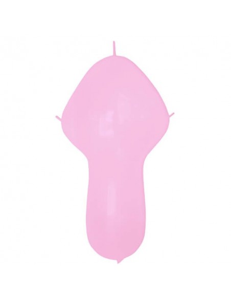 Globos Latex Cuerpo 4 Nudos 45x120hcm Pastel Rosa PL06