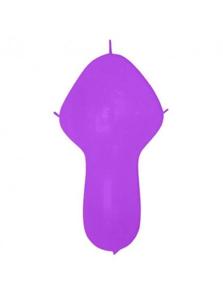 Globos Latex Cuerpo 4 Nudos 45x120hcm Pastel Purpura PL08