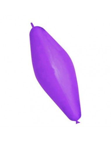 Globos Latex Alargados Link Doble Nudo 30x75cm Pastel Purpura PL08