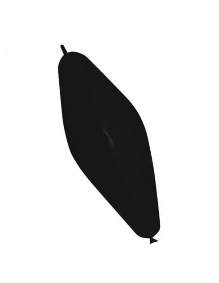Globos Latex Alargados Link Doble Nudo 30x75cm Pastel Negro PL14