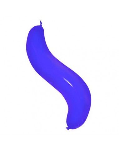 Globos Latex Alargados Wave Doble Nudo 110cm Pastel Azul PL10