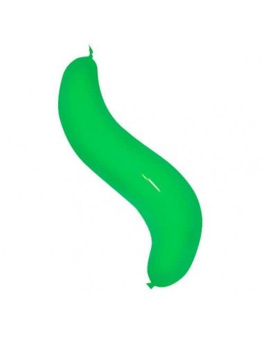 Globos Latex Alargados Wave Doble Nudo 110cm Pastel Verde PL12