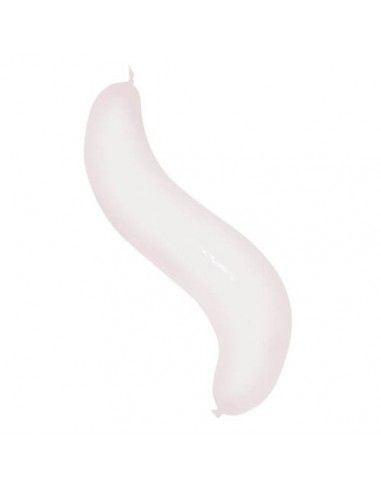 Globos Latex Alargados Wave Doble Nudo 110cm Cristal Transparente