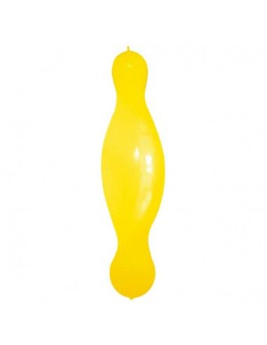 Globos Latex Alargados Pilar Doble Nudo 35x180cm Pastel Amarillo PL02