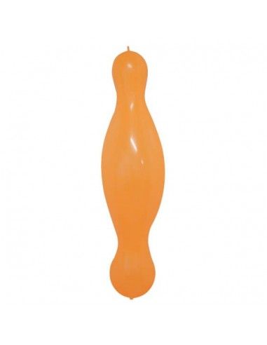 Globos Latex Alargados Pilar Doble Nudo 35x180cm Pastel Naranja PL04