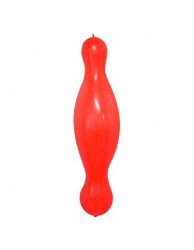 Globos Latex Alargados Pilar Doble Nudo 35x180cm Pastel Rojo PL05