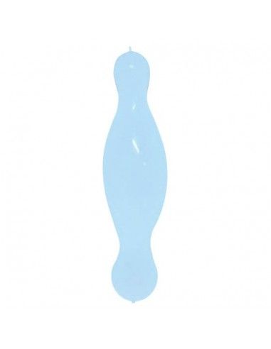 Globos Latex Alargados Pilar Doble Nudo 35x180cm Pastel Celeste PL09