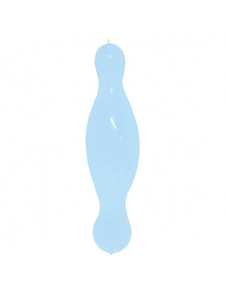 Globos Latex Alargados Pilar Doble Nudo 35x180cm Pastel Celeste PL09