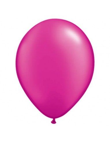 Globo Qualatex Redondo 13cm Metalizado Fucsia