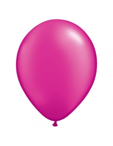 Globo Qualatex Redondo 13cm Metalizado Fucsia