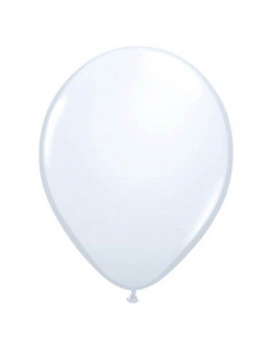 Globo Qualatex Redondo 28cm Pastel Blanco