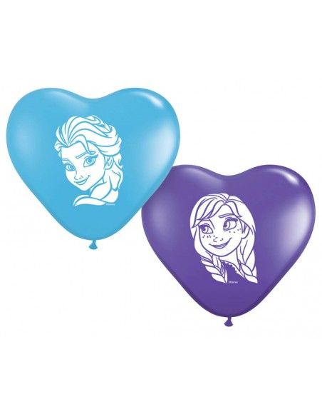 Globo Anna and Elsa Faces Corazon 15cm