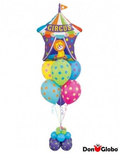 Ramo de Globos Polka-Dotted Circus Surprise