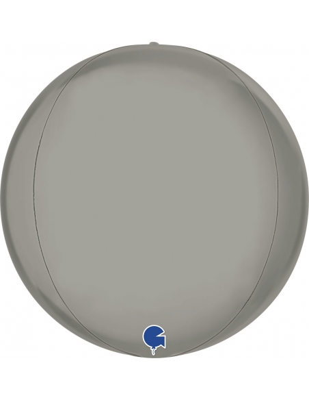 Globo Esferico 38cm Platinum Plata