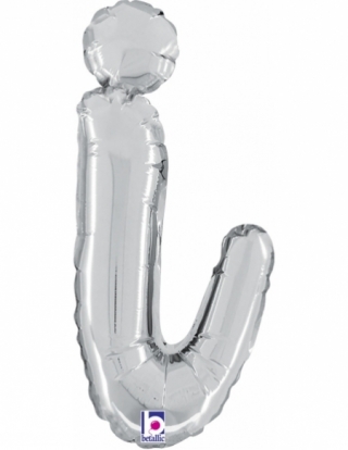 Globo Letra Cursiva I Plata 36cm