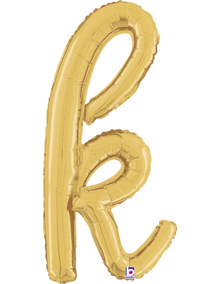 Globo Letra Cursiva K Oro 36cm