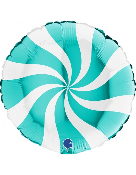 Globo Redondo Swirly 45cm Blanco-Tiffany