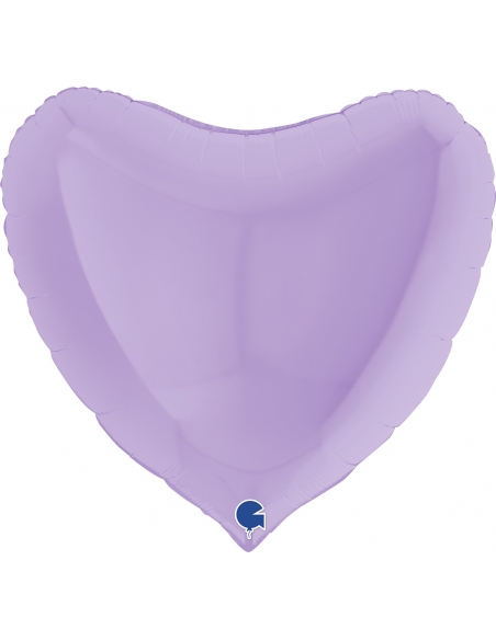 Globo Corazon 91cm Mate Lila