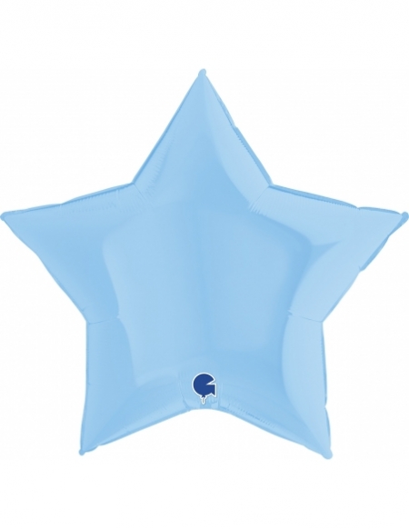 Globo Estrella 91cm Mate Azul