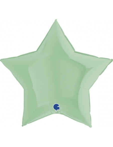 Globo Estrella 91cm Mate Verde