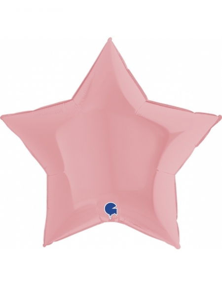 Globo Estrella 91cm Mate Rosa