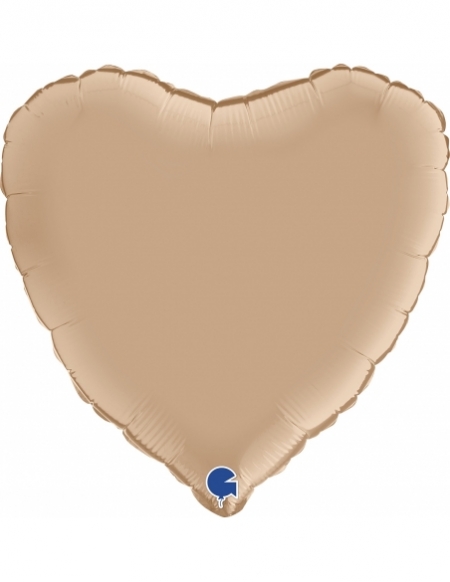 Globo Corazon 45cm Satin Nude